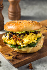 Homemade Breakfast Chorizo Egg Sandwich