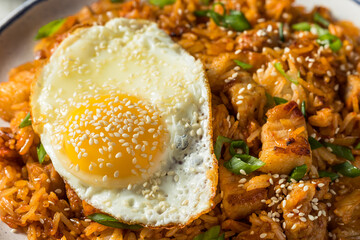 Homemade Pork Belly Kimchi Fried Rice