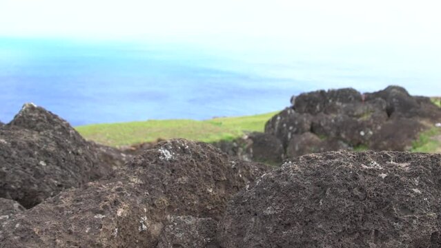 orongo's volcano of rapa nui