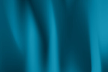 Silk blue background. Abstract vector pattern with copy space. Liquid wave texture, smooth drapery wallpaper. Wedding fabric, satin. Wavy design for banner, card, postcard, backdrop