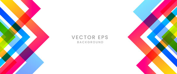 Abstract colorful geometric background vector design