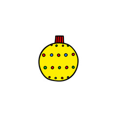 Doodle Christmas ball.