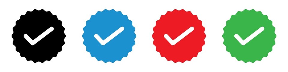 Verified Icon. Checklist icon, Vector illustration