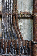 Landscape of industry: mine factories smelters railway 