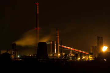 Landscape of industry: mine factories smelters railway 