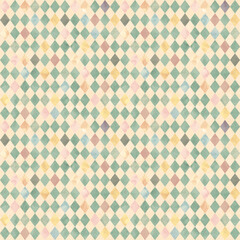 Alice in Wonderland style watercolor  seamless pattern with grunge diamond victorian background