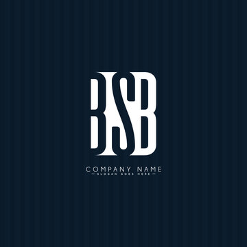 Initial Letter BSB Logo - Simple Business Logo for Alphabet B, S and B