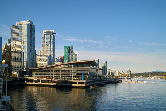Vancouver, British Columbia, Canada – October 6, 2018. Downtown Vancouver Convention Centre. The Convention Centre in the heart of downtown Vancouver. British Columbia. Canada.

