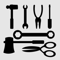 handyman and workshop tool icon