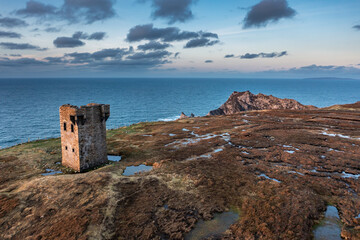 The tower at Glencolumbkille in County Donegal - Ireland