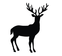 Naklejka na ściany i meble Deer Silhouette Vectors