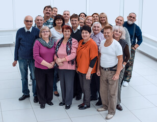 group of people aged full height