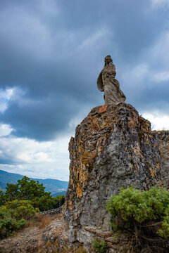 Scorci del paese di Tonara, provincia di Nuoro, Sardegna