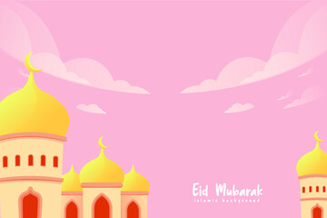 Obraz na płótnie Canvas cute ramadan element background
