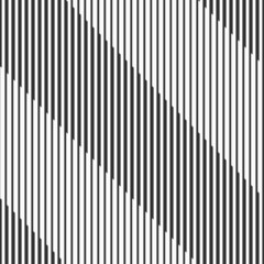 Abstract geometric seamless pattern with vertical striped lines. Different thickness vertical stripes. Striped linear texture. Black and white seamless background.
