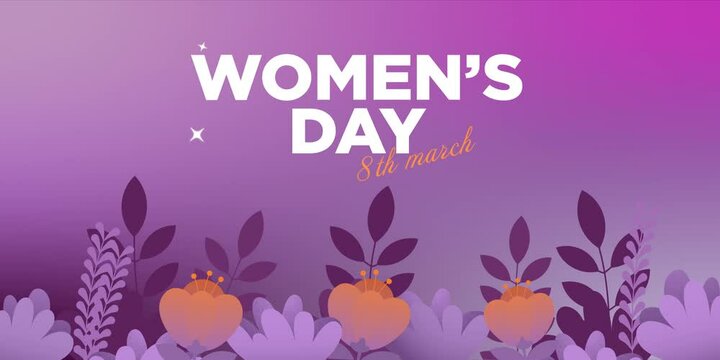 Banner animado del día de la mujer (8 de marzo)