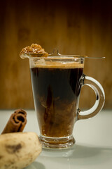 cup of coffee and cookies