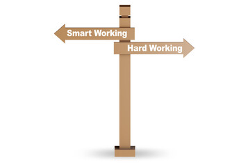 Crossroads of working smart or hard