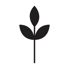 Flower icon vector glyph symbol for nature, ecology and environment in a flat color glyph illustration