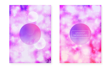 Geometric Design. Modern Presentation. Science Dots. Light Screen. Soft Business Composition. Blue Space Texture. Trendy Flyer. Minimal Fluid. Violet Geometric Design