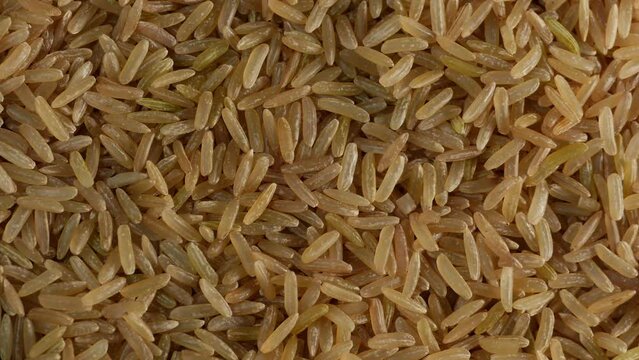 Rice Food Pile Rotating Slowly