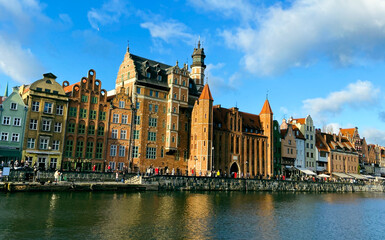 Fototapeta na wymiar Panorama of Gdańsk 