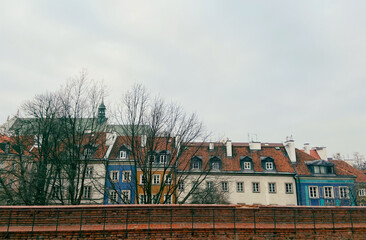 view of the old town of Warsaw 