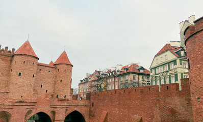 Fototapeta premium old castle of Warsaw Poland 
