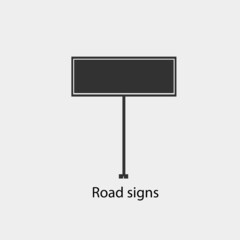 Road sign vector icon illustration sign