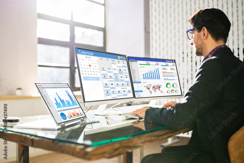 Aufkleber KPI Business Analytics Data Dashboard