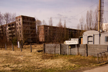 Prypeć opuszczone miasto w pobliżu elektrowni w czarnobylu