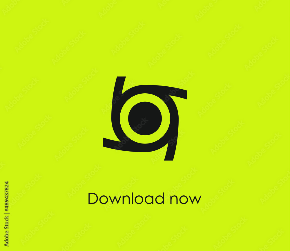 Poster eye vector icon. editable stroke. symbol in line art style for design, presentation, website or apps