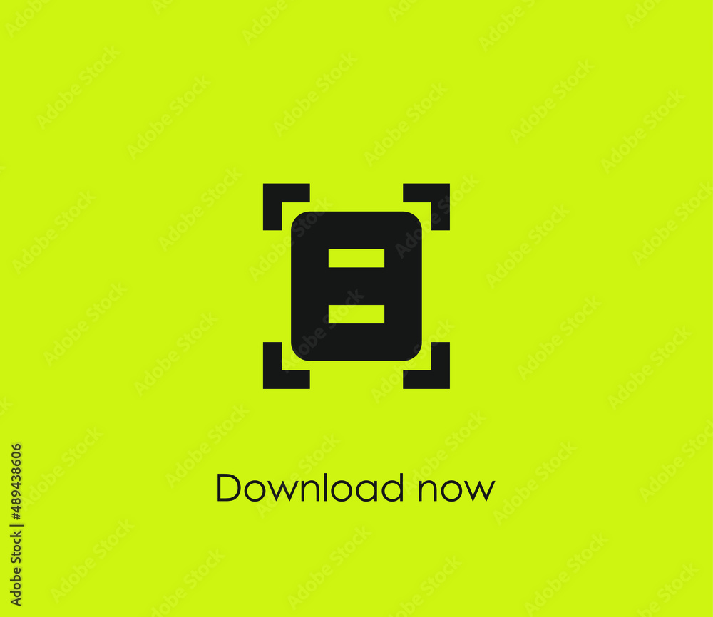 Poster scan code vector icon. editable stroke. symbol in line art style for design, presentation, website o