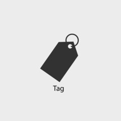 Tag vector icon illustration sign