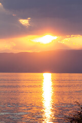 Fototapeta premium sunset in the sea