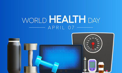 World Health day is observed every year on April 7, to raise awareness about the overall health and well-being of people across the globe. 3D Rendering