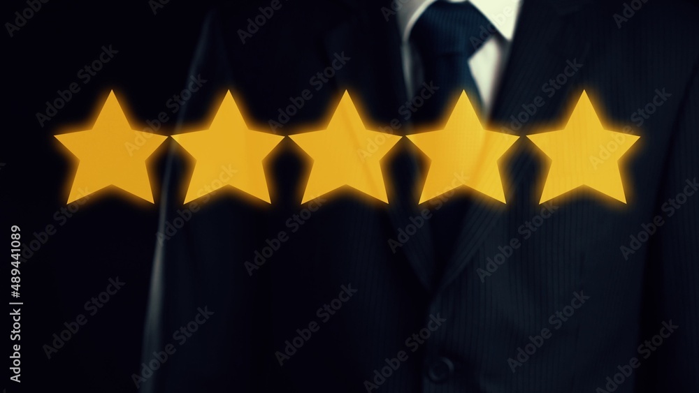 Poster customer review satisfaction feedback survey data for shrewd business . user give rating to service 