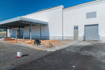 New Doors Just Installed in Retail Construction Site