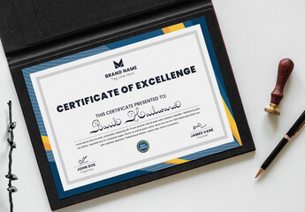 Certificate of Achievement Design Layout