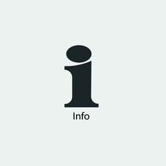 Info vector icon illustration sign