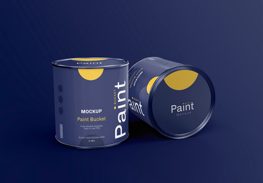 Paint Cans Mockup