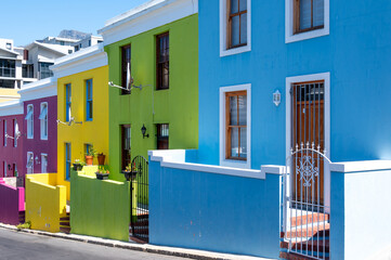 Colorful houses in Bo-Kaap in Cape Town