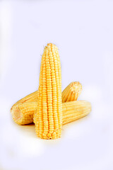 corn tasty natural food isolated on white background