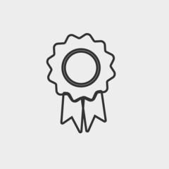 Award badge vector icon illustration sign