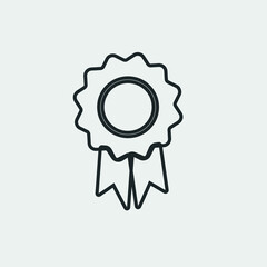 Award badge vector icon illustration sign