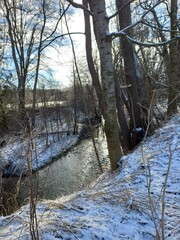 river in winter