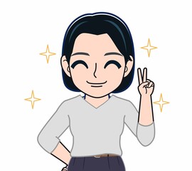 かわいい若い女性