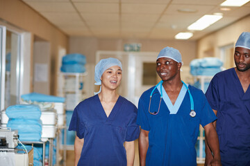 Monitoring the halls like guardian angels. Cropped shot of medical staff in a hospital.