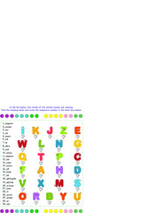 This worksheet is about the activity of finding which letter words begin with.