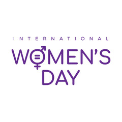 A design for celebrating International Women's Day, March 8. its can be used for greeting card, poster, or any.